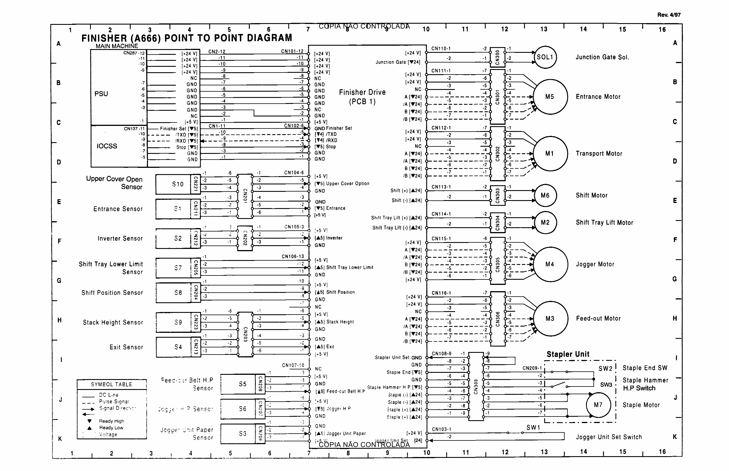 RICOH Aficio 200 250 A193 A224 Circuit Diagram-6